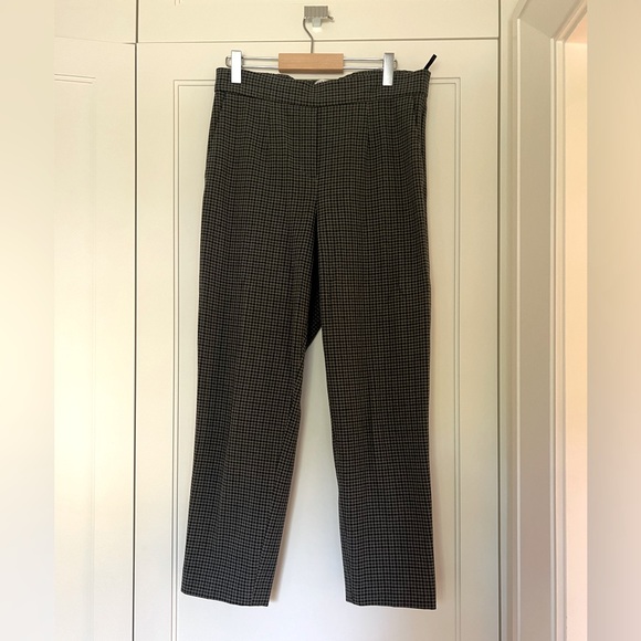 Aritzia Cohen pants - wool in black, grey, green checkered print - Picture 1 of 3